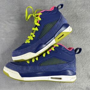 Jordan Flight Origin Shoes Youth Size 5Y Blue Volt Pink Basketball Sneakers